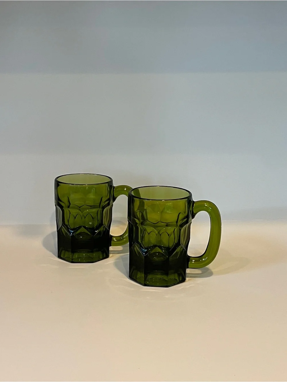 2 Anchor Hocking Georgian mugs